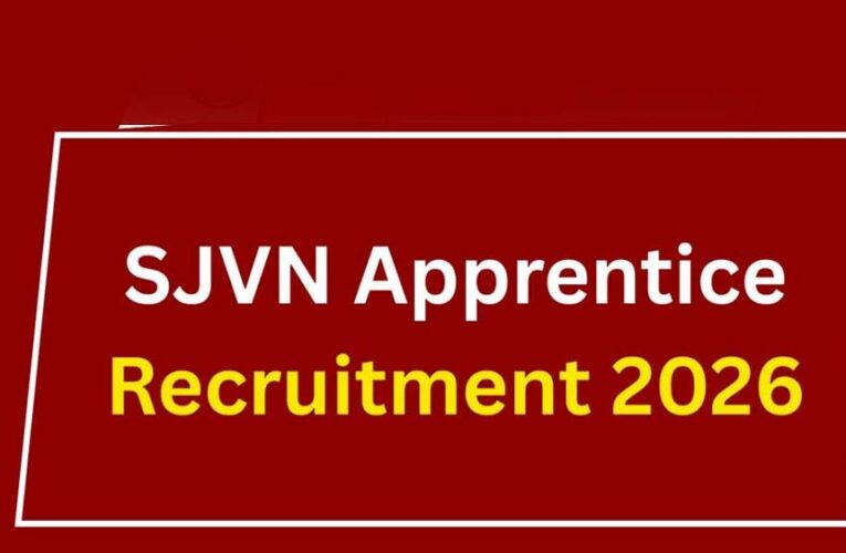 एसजेवीएन में अप्रेंटिस के 32 पदों पर वैकेंसी, 27 अप्रैल तक करें आवेदन