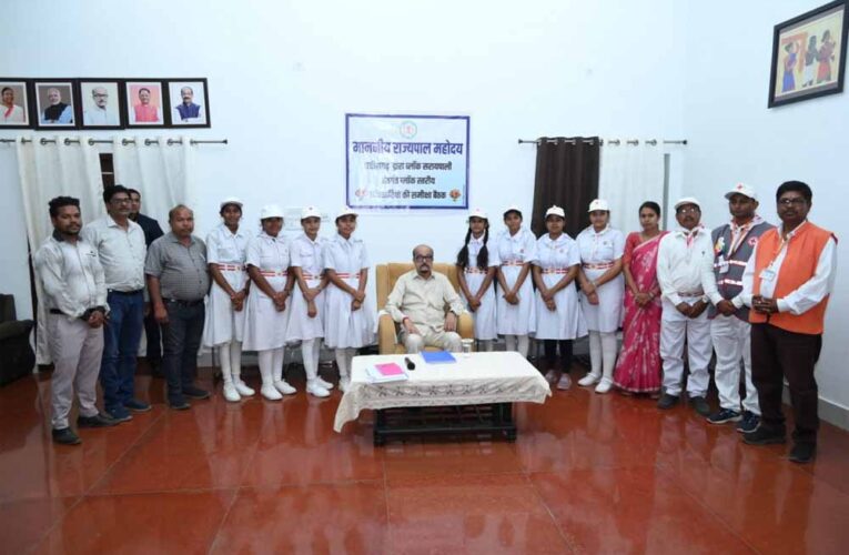 राज्यपाल से रेडक्रॉस प्रतिनिधियों ने की सौहार्दपूर्ण भेंट