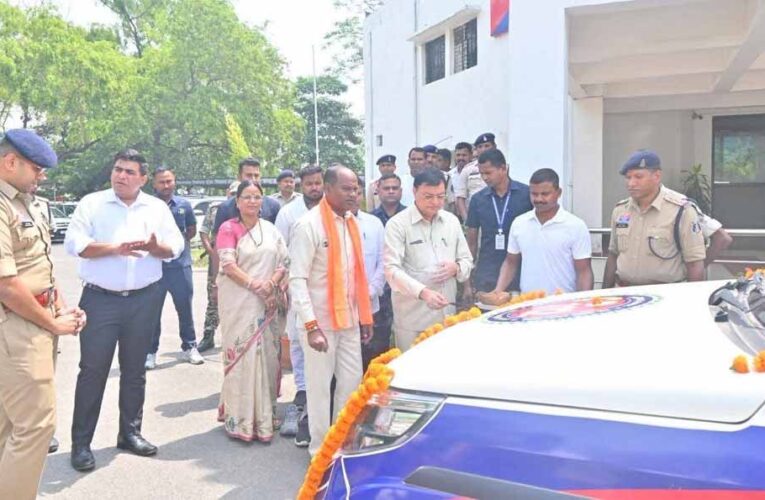 कोरबा जिले को मिली 22 नए डायल 112 वाहनों की सौगात