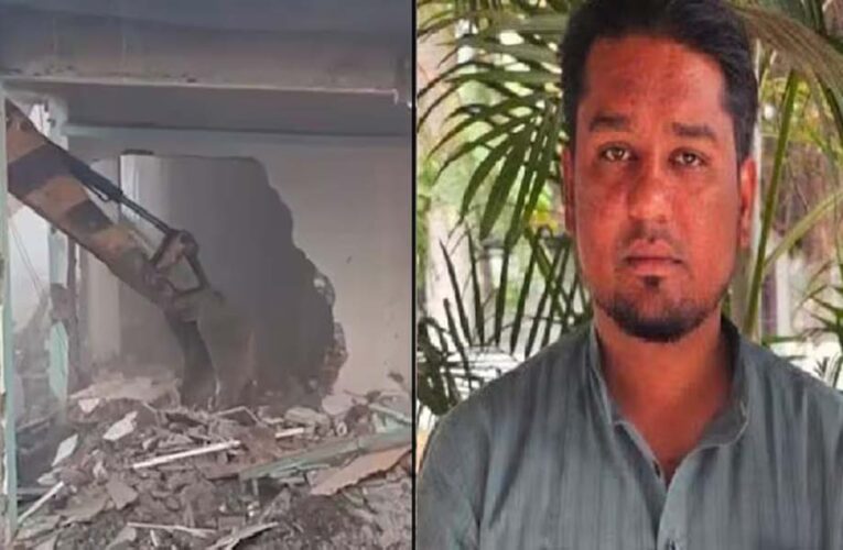 TCS कांड में बड़ा एक्शन: निदा खान के मददगार AIMIM पार्षद मतीन पटेल के घर-ऑफिस पर चला बुलडोजर
