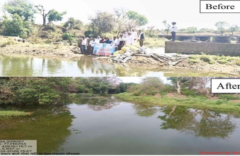 जल गंगा संवर्धन अभियान: जनसहभागिता से बदली गोचा नदी स्टॉप डैम की तस्वीर