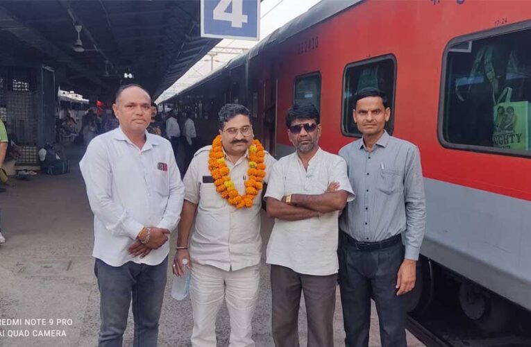 रायपुर कार्यक्रम के दौरान अनूपपुर में हुआ राष्ट्रीय अध्यक्ष का हुआ स्वागत