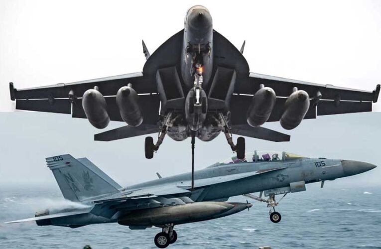 US ने पहली बार F/A-18 सुपर हॉर्नेट से किया ब्लॉकेड हमला, 3 ईरानी जहाज रोके
