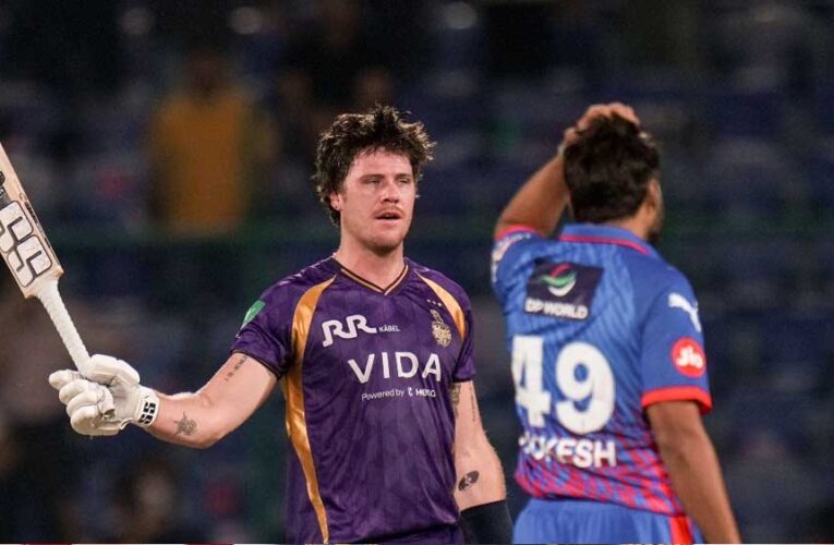 एलन की आंधी! KKR ने दिल्ली को हराया, लगातार चौथी जीत, शतक से तोड़े कई रिकॉर्ड