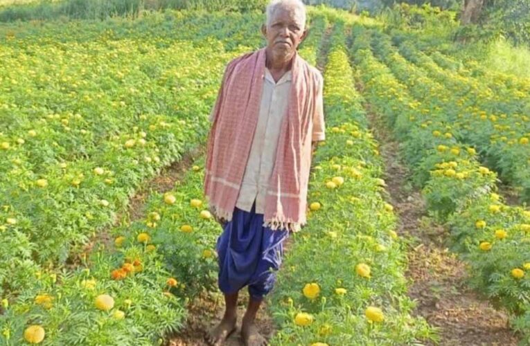 धान छोड़ फूलों की खेती ने बदली आनंदराम की तकदीर