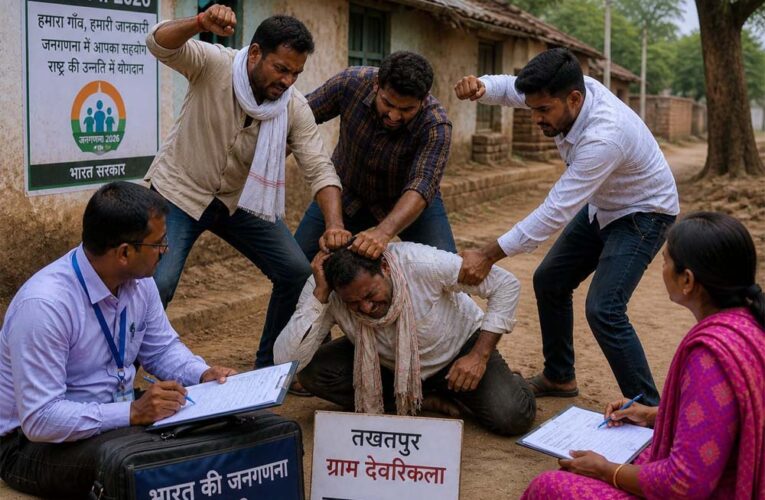 न्यायधानी बिलासपुर में जनगणना दल पर फिर हमला — बिल्हा के बाद तखतपुर के देवरीकला में कोटवार की बेरहमी से पिटाई