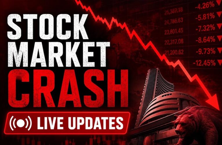 Stock Market Crash: खुलते ही धड़ाम हुआ शेयर बाजार, IT शेयरों में भारी बिकवाली; सेंसेक्स 800 अंक टूटा