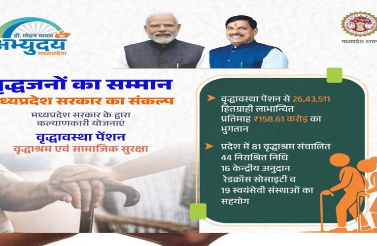 मध्यप्रदेश में वरिष्ठजनों के सम्मान, सुरक्षा और अधिकारों की सुदृढ़ व्यवस्था