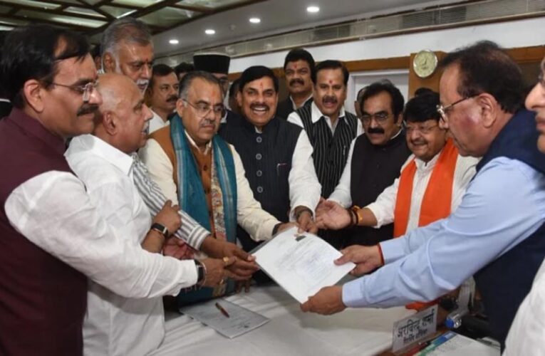 MP राज्यसभा चुनाव: भाजपा उम्मीदवार तरुण चुघ और रजनीश अग्रवाल ने भरा नामांकन, CM मोहन यादव रहे मौजूद