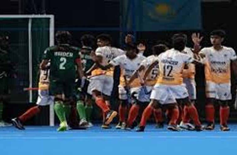 भारत ने पाकिस्तान को 5-3 से हराकर अंडर-18 एशिया कप हॉकी फाइनल में बनाई जगह