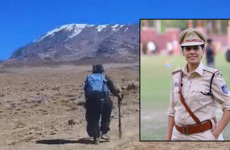 MP पुलिस की महिला अफसर ने रचा इतिहास, 5865 मीटर ऊंचे किलिमंजारो शिखर पर फहराया परचम