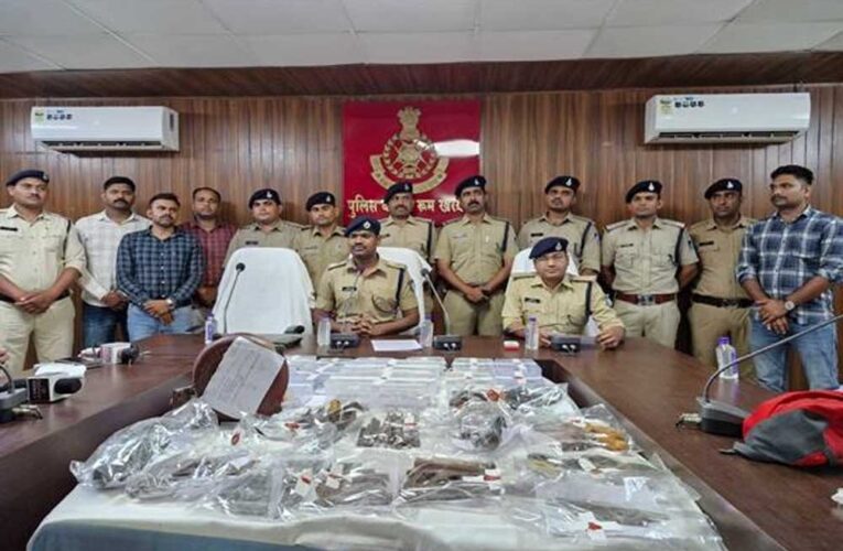 मध्‍यप्रदेश पुलिस की अवैध हथियारों के विरुद्ध बड़ी कार्रवाई
