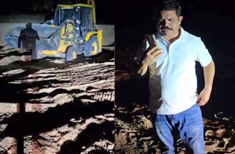 बीजापुर विधायक का देर रात छापा, नदी में पकड़ा गया अवैध रेत खनन का खेल