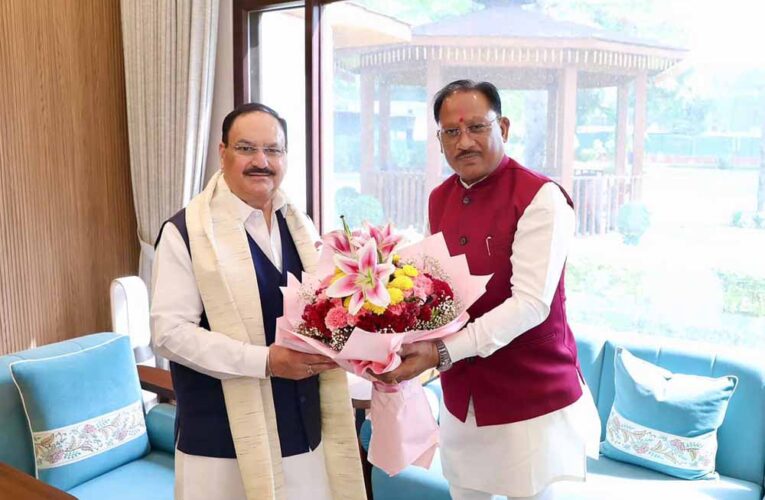 CM साय ने जेपी नड्डा से की मुलाकात, स्वास्थ्य सेवाओं और खाद-बीज उपलब्धता पर हुई अहम चर्चा