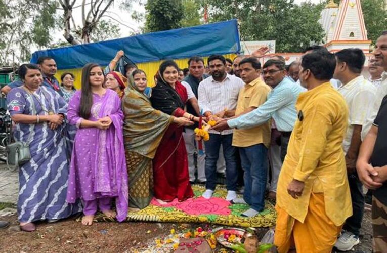 राज्यमंत्री  कृष्णा गौर ने किया 9.32 लाख रुपये के विकास कार्यों का भूमिपूजन; जल्द बनेगा सामुदायिक भवन