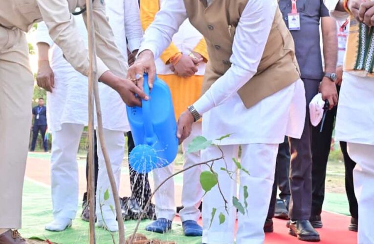 मुख्यमंत्री  विष्णु देव साय ने ‘एक पेड़ मां के नाम’ अभियान के तहत किया पीपल का पौधारोपण