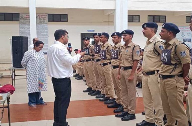 पुलिस प्रशिक्षण शाला उज्जैन में नव आरक्षकों को नशामुक्त समाज निर्माण का दिया गया संदेश