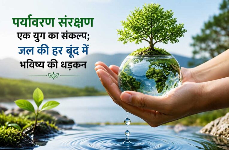 पर्यावरण संरक्षण एक युग का संकल्प; जल की हर बूंद में भविष्य की धड़कन