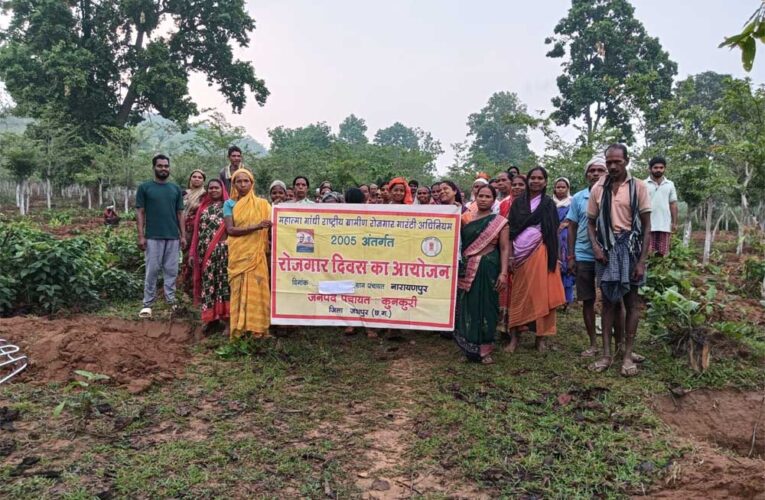 जशपुर की सभी ग्राम पंचायतों में रोजगार दिवस का आयोजन, मनरेगा से रोजगार और विकास को मिली नई गति