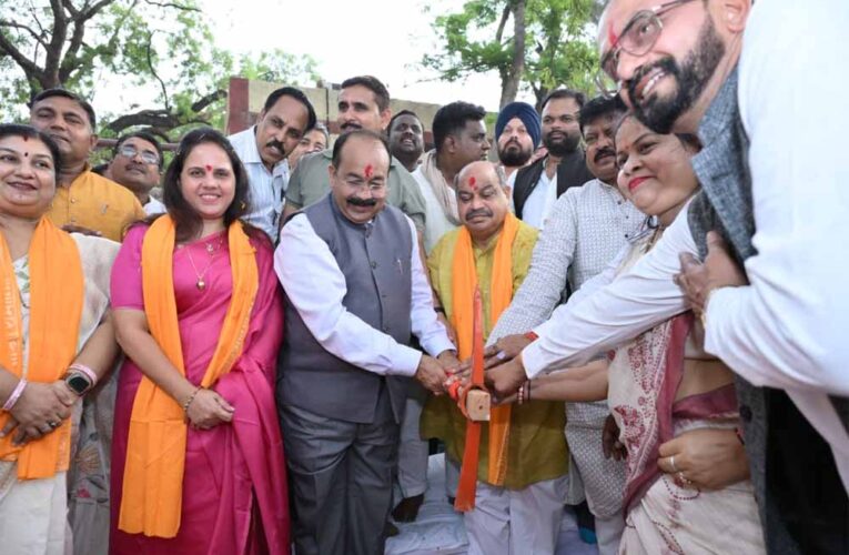 उप मुख्यमंत्री अरुण साव ने 2500 किलोलीटर क्षमता के पानी टंकी निर्माण का किया भूमिपूजन
