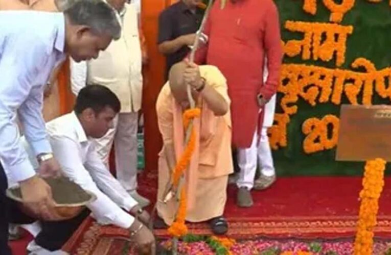 गोरखपुर से सीएम योगी ने 35 करोड़ पौधरोपण महायज्ञ का शुभारंभ किया आज।