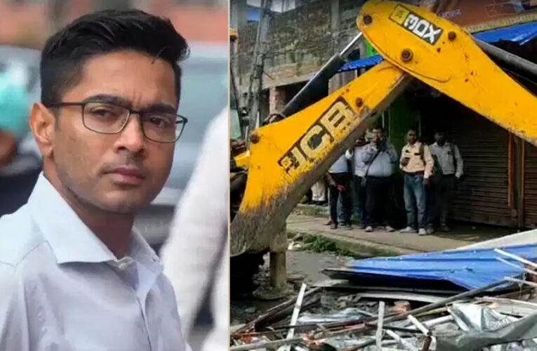 अभिषेक बनर्जी के कथित अवैध दफ्तर पर चला बुलडोजर, तीन JCB से ढहाई जा रही पांच मंजिला इमारत