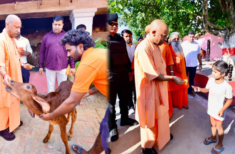 मुख्यमंत्री योगी आदित्यनाथ ने किए मां पाटेश्वरी के दर्शन
