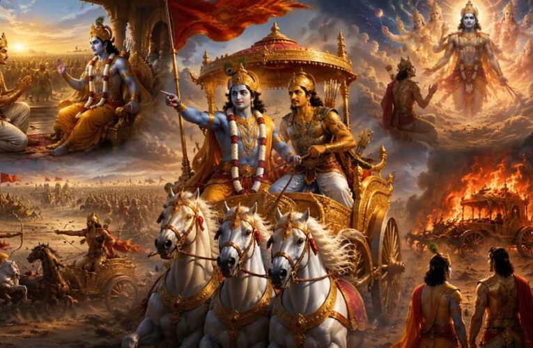 श्रीकृष्ण का अर्जुन को सारथी के रूप में चुनना और गीता का उपदेश