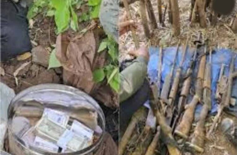 बीजापुर-नारायणपुर सीमा पर सुरक्षा बलों को बड़ी सफलता, जंगल से मिला नक्सलियों का डंप