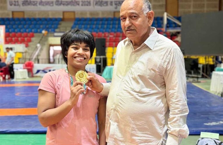 U-23 राष्ट्रीय कुश्ती चैंपियनशिप में प्रियांशी का गोल्ड, एमपी की पूर्व अकादमी खिलाड़ी बनी राष्ट्रीय चैंपियन