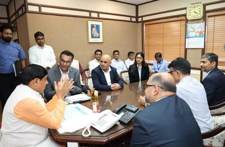 मुख्यमंत्री डॉ. यादव से मिले पारस डिफेंस एंड स्पेस टेक्नोलॉजीस कम्पनी के पदाधिकारी