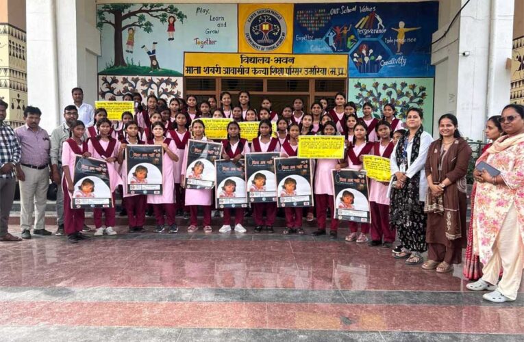 माता शबरी कन्या शिक्षा परिसर में 180 छात्राओं का स्वास्थ्य परीक्षण