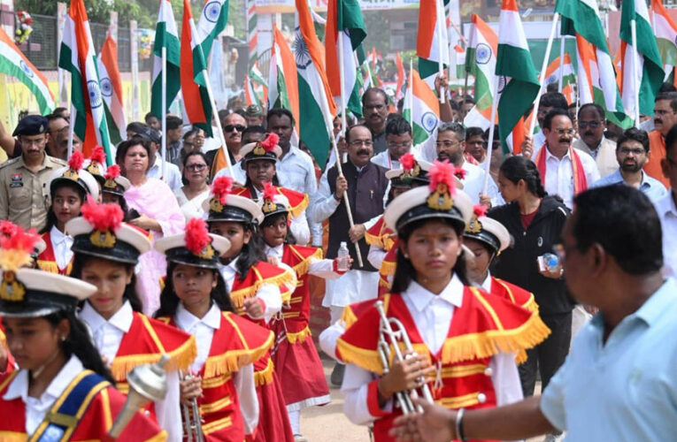 देशभक्ति से ओतप्रोत अप्रतिम उत्साह के साथ निकली तिरंगा यात्रा, उप मुख्यमंत्री अरुण साव हुए शामिल