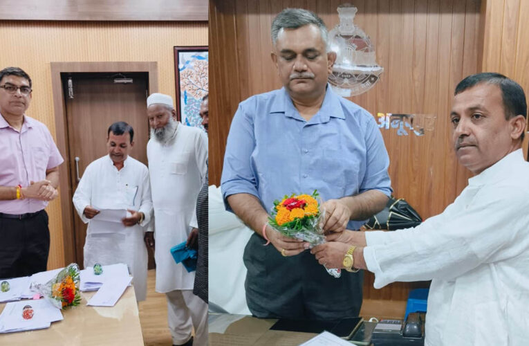 नवागत कलेक्टर एवं पुलिस अधीक्षक से इरशाद अहमद ने की मुलाकात