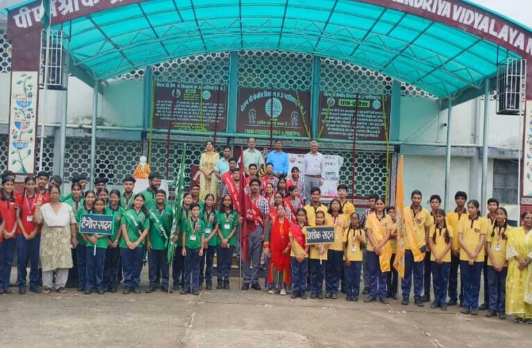 नेतृत्व की नई उड़ान: केंद्रीय विद्यालय क्रमांक 5, ग्वालियर में विद्यार्थी परिषद का भव्य गठन