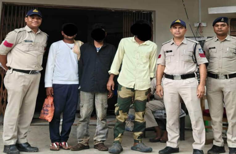 राजेंद्रग्राम पुलिस की कॉम्बिंग गश्त में बड़ी कार्रवाई, 3 स्थायी वारंटी गिरफ्तार कर कोर्ट में किया पेश