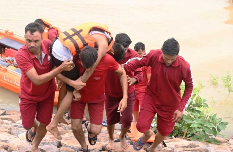 बाढ़ एवं आपदा से निपटने की तैयारियों को परखा, कोरी डेम में हुआ मॉक एक्सरसाइज
