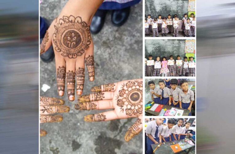 नन्हें-मुन्नों के हाथों सजी मेंहदी और राखी, सेंट जोसेफ कान्वेंट में दिखी रचनात्मकता की खूबसूरत झलक