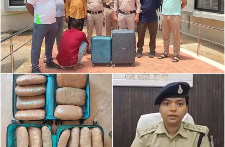 कटनी में पुलिस की बड़ी कार्रवाई, 20 किलो गांजे के साथ तस्कर गिरफ्तार