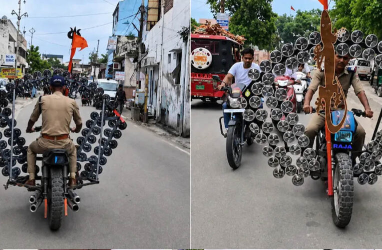 बाइक में 1-2 नहीं लगे थे 500 हॉर्न! पुलिस ने लिया एक्शन, Video हुआ वायरल