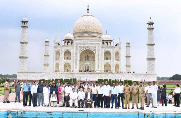 जापानी प्रतिनिधिमंडल पहुंचा आगरा, योगी सरकार की मेहमाननवाजी से अभिभूत