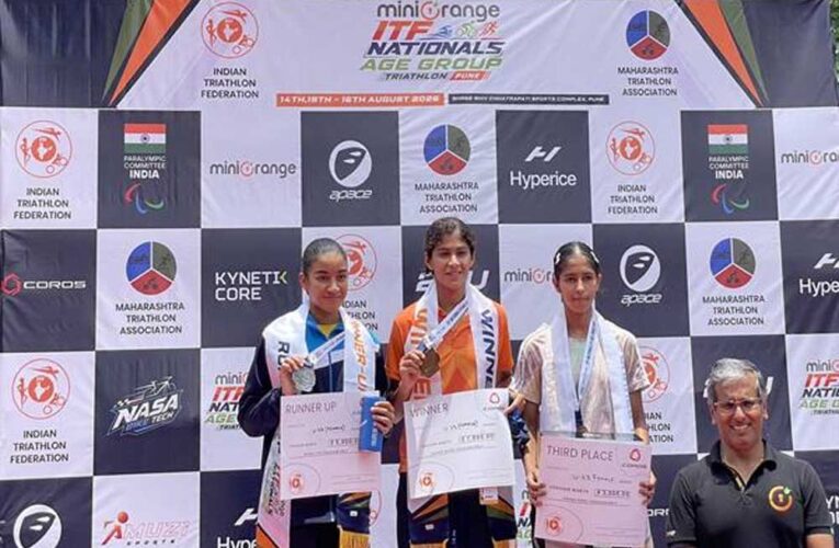 पुणे में मध्यप्रदेश के ट्रायथलॉन खिलाड़ियों का शानदार प्रदर्शन