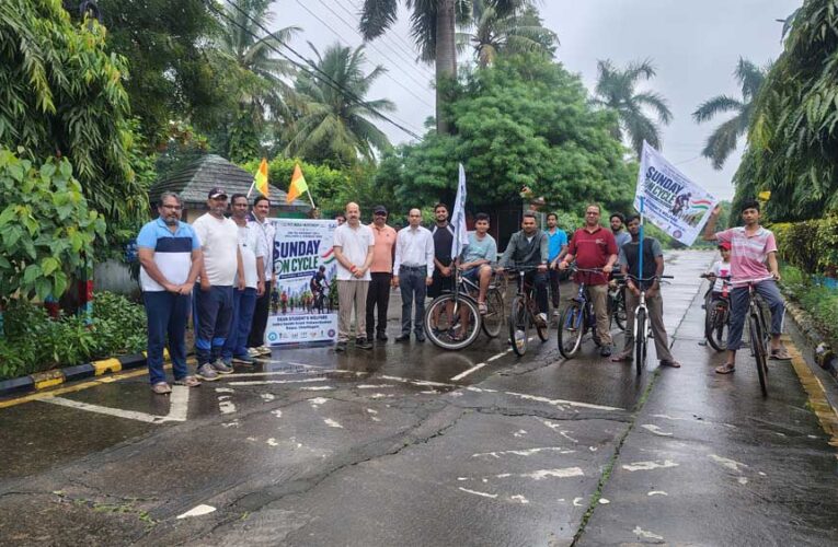 एक घंटा खेल के मैदान में’ के अंतर्गत साइक्लिंग गतिविधि (संडे ऑन साइकिल) का आयोजन