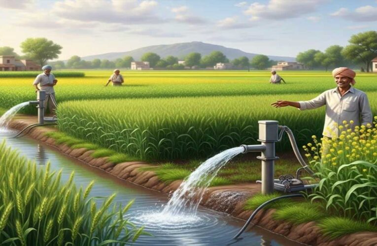 योगी सरकार में आधुनिक हो रहे राजकीय नलकूप, किसानों के खेतों तक पहुंच रहा पानी