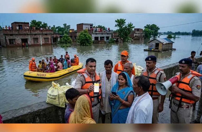 बाढ़ के बीच योगी सरकार का राहत अभियान तेज, 18,810 लोगों को सुरक्षित स्थान पर पहुंचाया