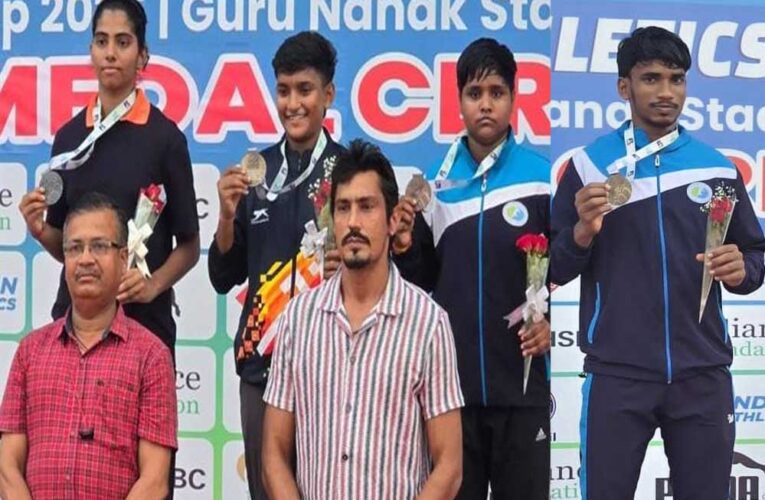 राष्ट्रीय युवा एथलेटिक्स चैंपियनशिप में MP के कृष्ण चंद्र ने बनाया मीट रिकॉर्ड, शिवानी पटेल ने जीता कांस्य