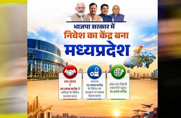 निवेश के लिए मध्यप्रदेश बना देश का नया ग्रोथ हब