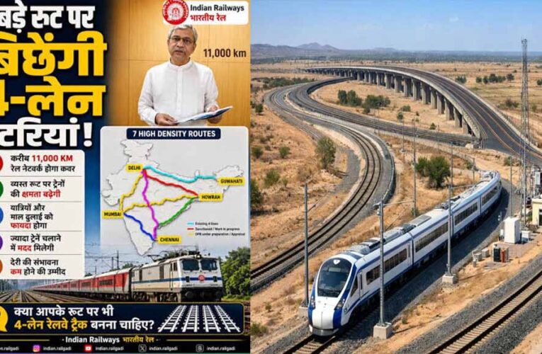 रेलवे के 7 भीड़भाड़ वाले रूट होंगे फोरलेन, मोदी कैबिनेट की बड़ी मंजूरी; बिहार-झारखंड वालों की बल्ले-बल्ले