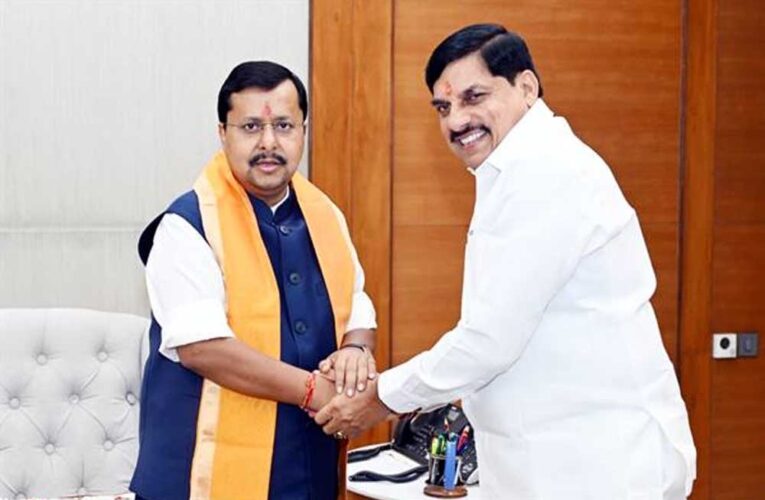 मुख्यमंत्री डॉ. यादव ने अध्यक्ष  नितिन नबीन से की सौजन्य भेंट