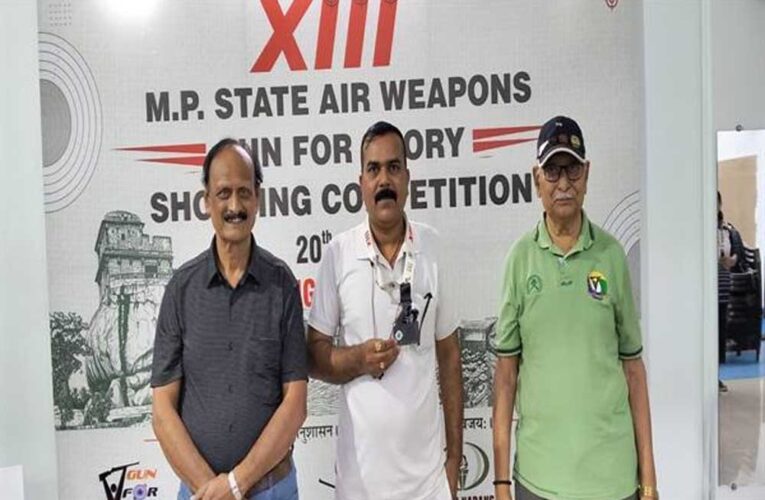 मध्यप्रदेश पुलिस के निरीक्षक राकेश कुमार कुशवाह ने राज्य स्तरीय निशानेबाजी प्रतियोगिता में जीता रजत पदक